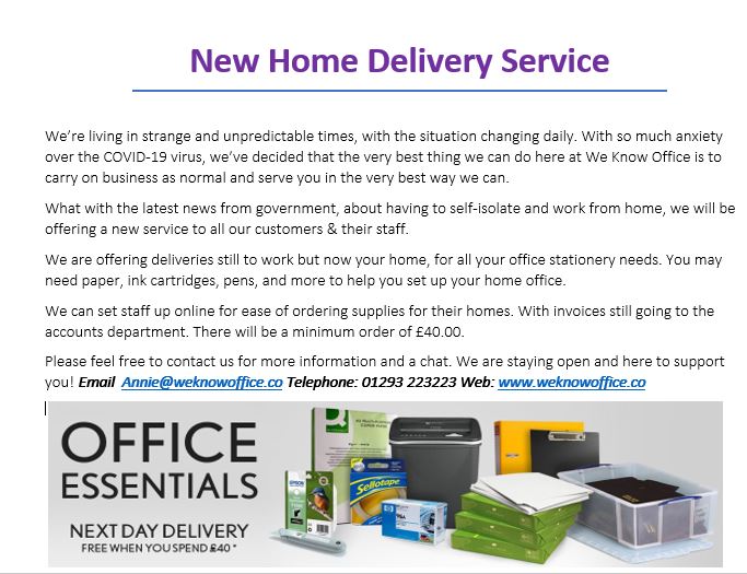 Home Office Delivery Service